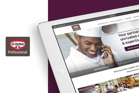 UX and UI for Dr. Oetker Professional Website Redesign project