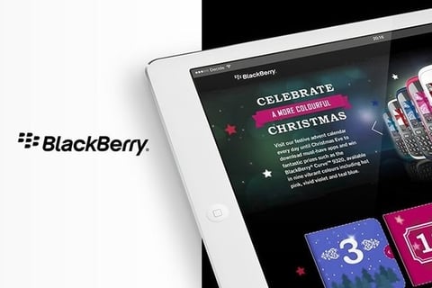 UI Design for BlackBerry Online Christmas Campaign project
