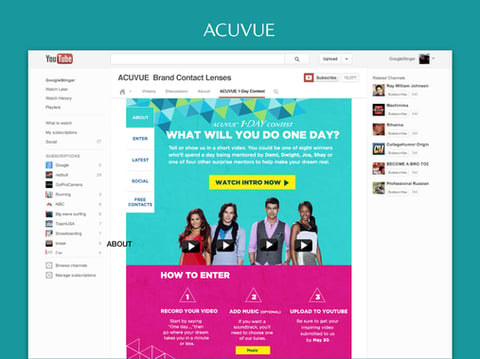 ACUVUE® One Day Campaign project