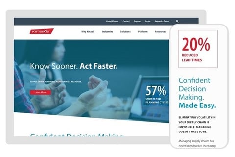 Website and Component Library Design for The Logistics Company Kinaxis project
