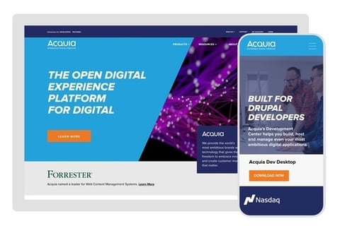 Branding, User Experience, Website, and Component Library Design for Software Company Acquia project