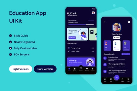Education App UI Kit project