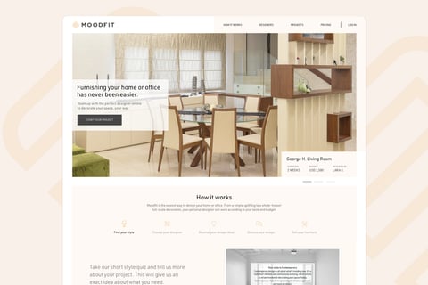 Moodfit Responsive Website Redesign project