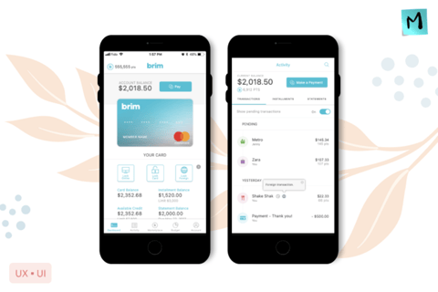 UX/UI Designer | New Mobile App for Brim project