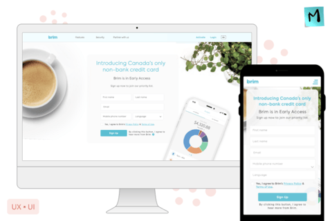 UX/UI Designer | Credit Card Application for Brim project