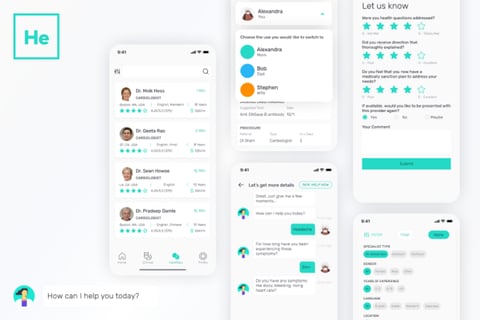 UX Design for a Healthcare App project