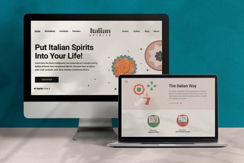 Italian Spirits | Branding and Web Design project