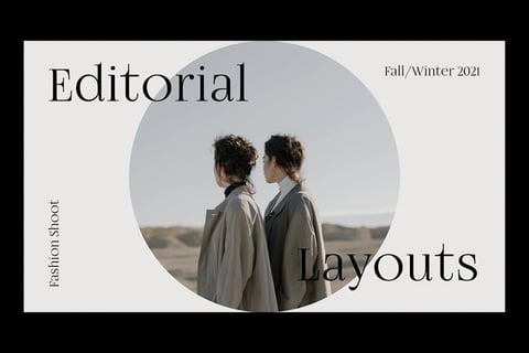 Editorial Layouts - Template Design project