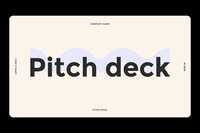 Pitch Deck — Template Design