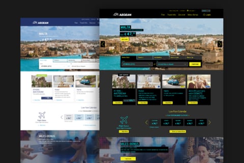 WCAG Design Adaptation | Aegean Airlines project