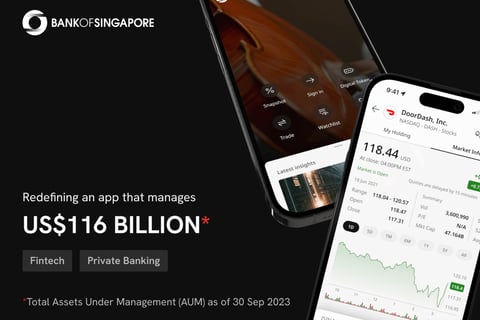 Bank of Singapore Mobile App Design project