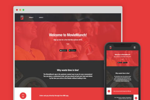 MovieMunch Branding, Promo Animation, and Website Visuals project