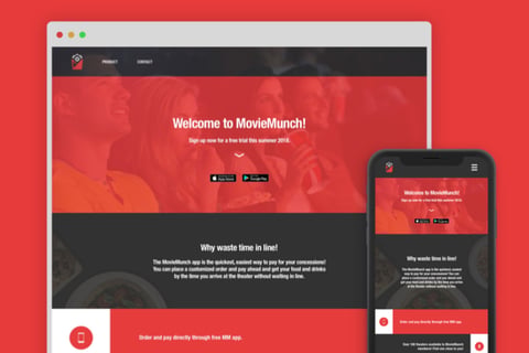 MovieMunch Branding, Promo Animation, and Website Visuals project