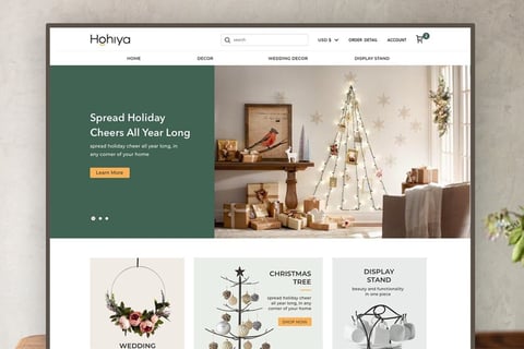 Responsive eCommerce Website for Home Decor project