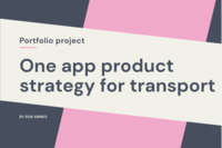 One App Product Strategy for Transport