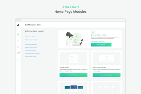 Home Page Modules for Anagram project