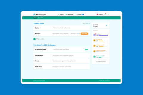 ABC Ordjagt | Vocabulary Trainer project