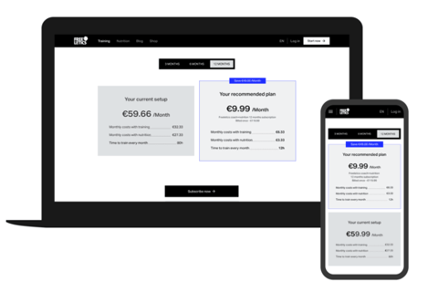 Freeletics Fitness Calculator project