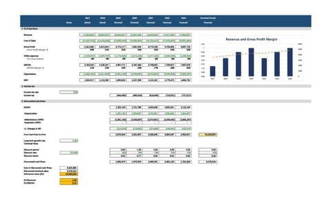 DCF Valuation of a Healthcare Company project