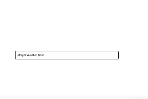 Edtech Merger Valuation project