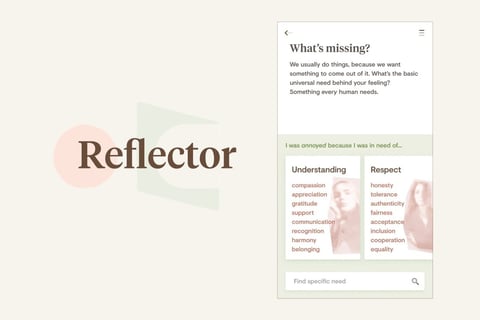 UI/UX Design and Concept for Self-reflection App project