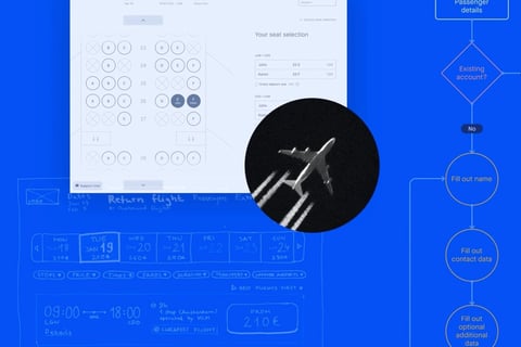 Research-backed User Flow Improvements for Airline Website project