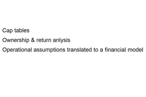 Complete Financial Model of a Startup Business with Cap Tables project