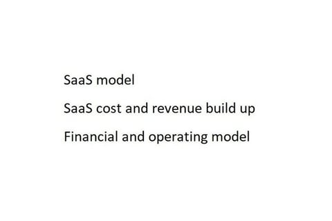 SaaS Business Model project