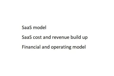 SaaS Business Model project