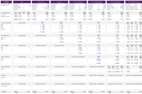Capitalization Table | Cap Table project