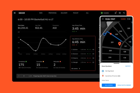 Food Delivery App to Handle Large Events project