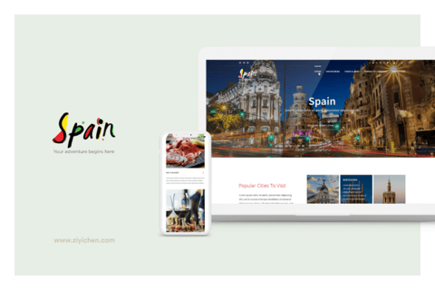 Web Design for Spain.com project