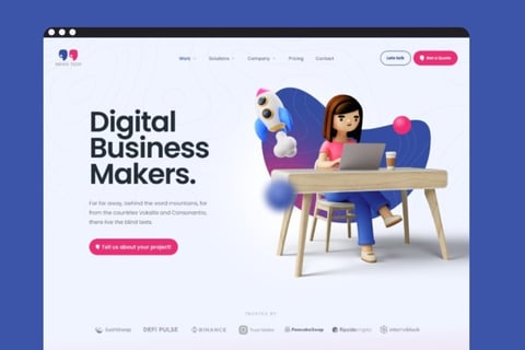 Website Design for a Marketing Agency project