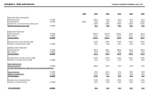 Standard Business Plan with Schedules project