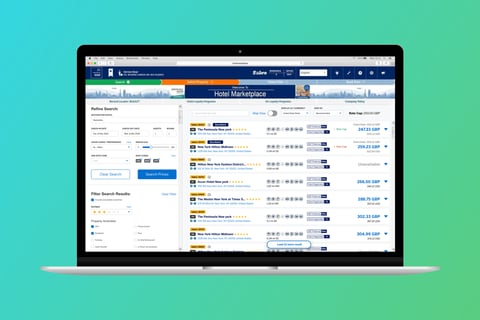 Search Result for a Travel Agent Tool project