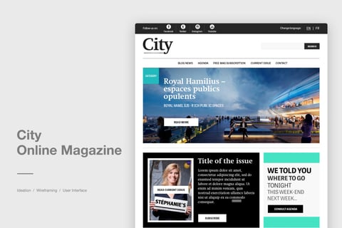 City Online Magazine project