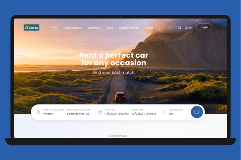 Alamo Rental Car | Website Redesign project