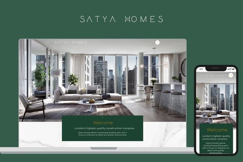 Satya Homes | Construction Company Website project