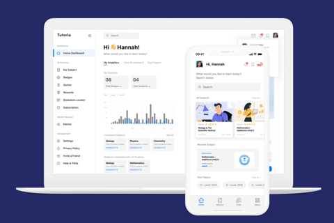 Edtech Mobile and Web App Design for Tutoria project