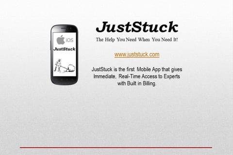 Company Pitch Deck for JustStuck project