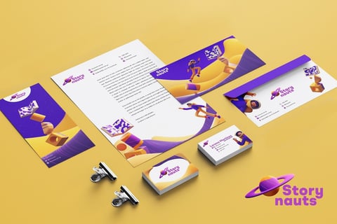 Story Nauts | Brand and Stationery Design and Advertising Strategy project