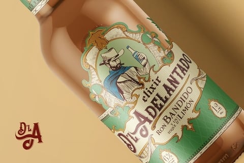 Elixir D'l Adelantado | Brand Design, Packaging Design and Product 3D Renders project