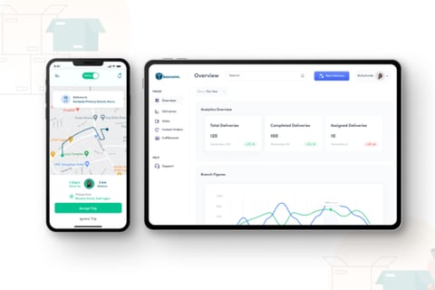 Boxconn | App and Web Dashboard Design for a Logistics Startup project