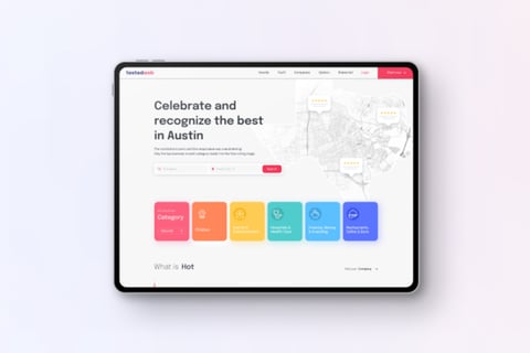 TestedWeb | Landing Page and Web Design for Web3 Reviews Marketplace project