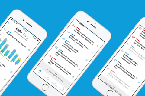 Bloomberg New Energy Finance Mobile App project
