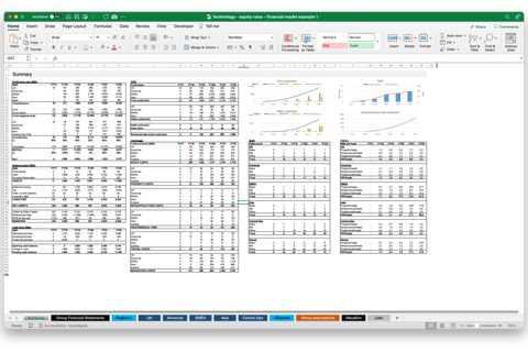 Financial Model to Support a Tech Startup Equity Raise project