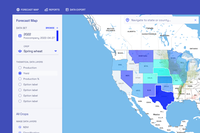 UX/UI Designs for an Agricultural Yield Forecast Web Application