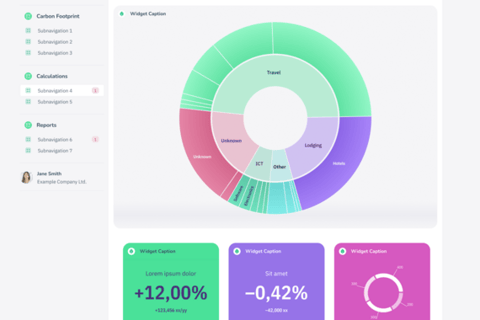 UX/UI Designer for a Carbon Footprint Web App project