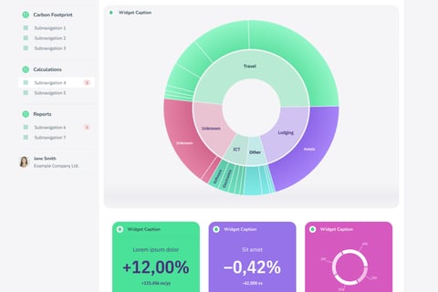 UX/UI Designer for a Carbon Footprint Web App project