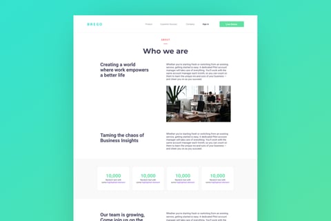 Brego - Financial Website project